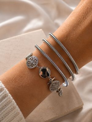 Sieradenset - Armbanden Set- Stainless Steel Armband Set