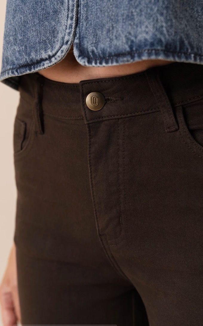 Classic Light Flare Wide Leg Jeans – Chocolate