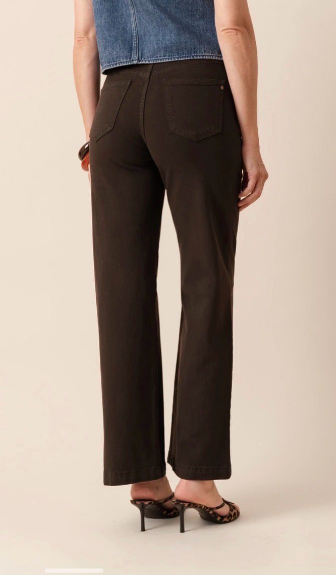 Classic Light Flare Wide Leg Jeans – Chocolate