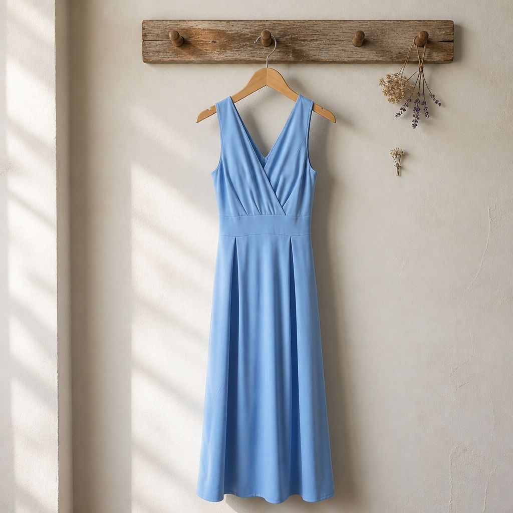 Lange Mouwloos Jurk met gesloten rug- Maxi Jurk- Party Dress