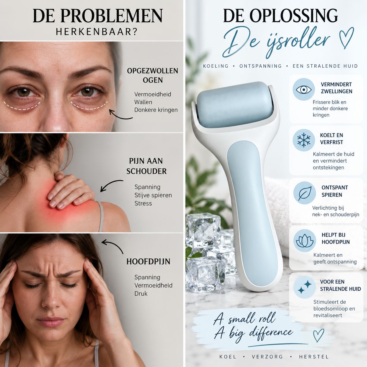 Ijsroller Massage- ❄️ Bye bye puffiness &amp; tension – hello Ice Roller!