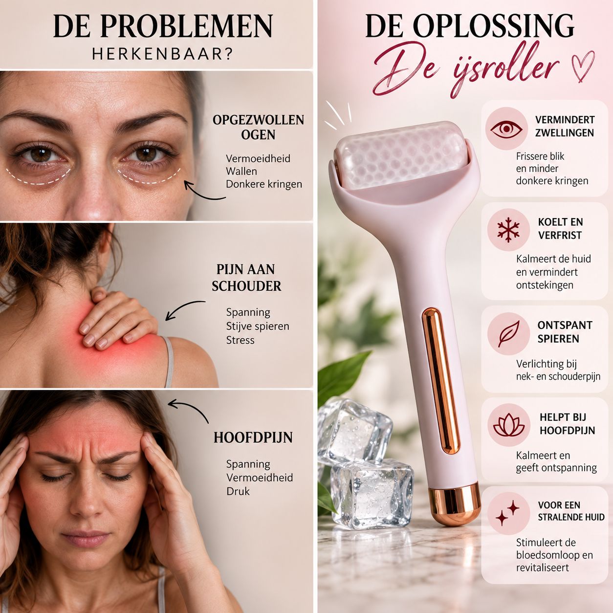 Ijsroller Massage- ❄️ Bye bye puffiness &amp; tension – hello Ice Roller!