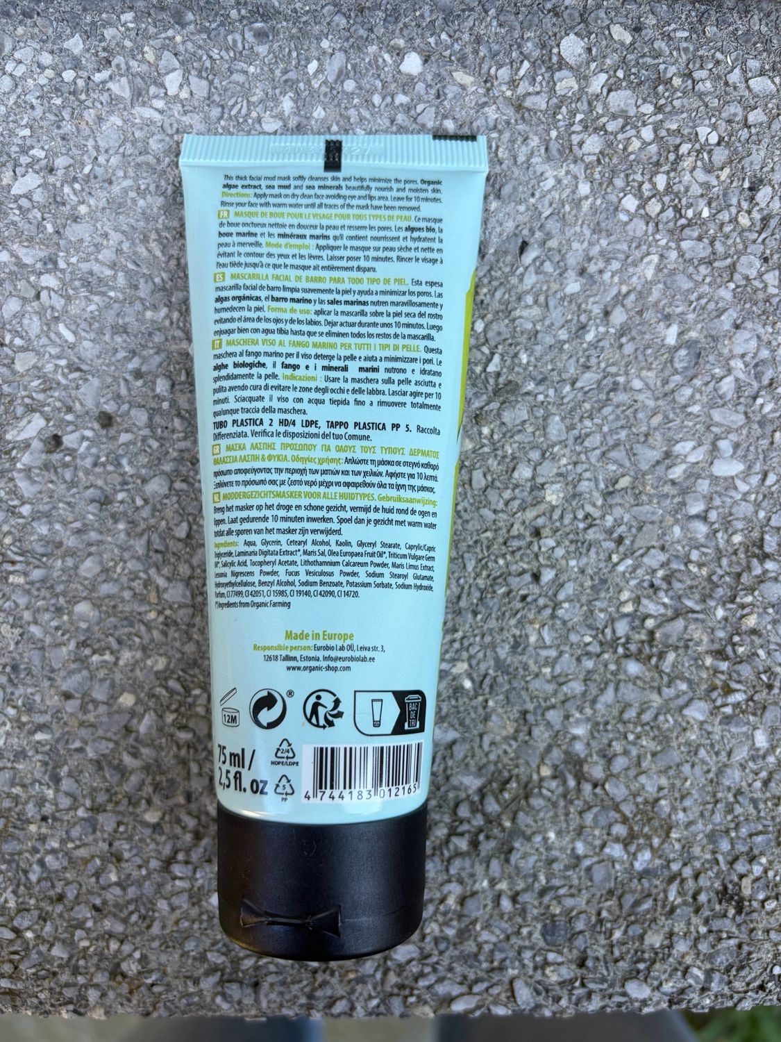 Organic Shop Sea Mud &amp; Algae Facial Mud Mask – Zuiverend Gezichtsmasker