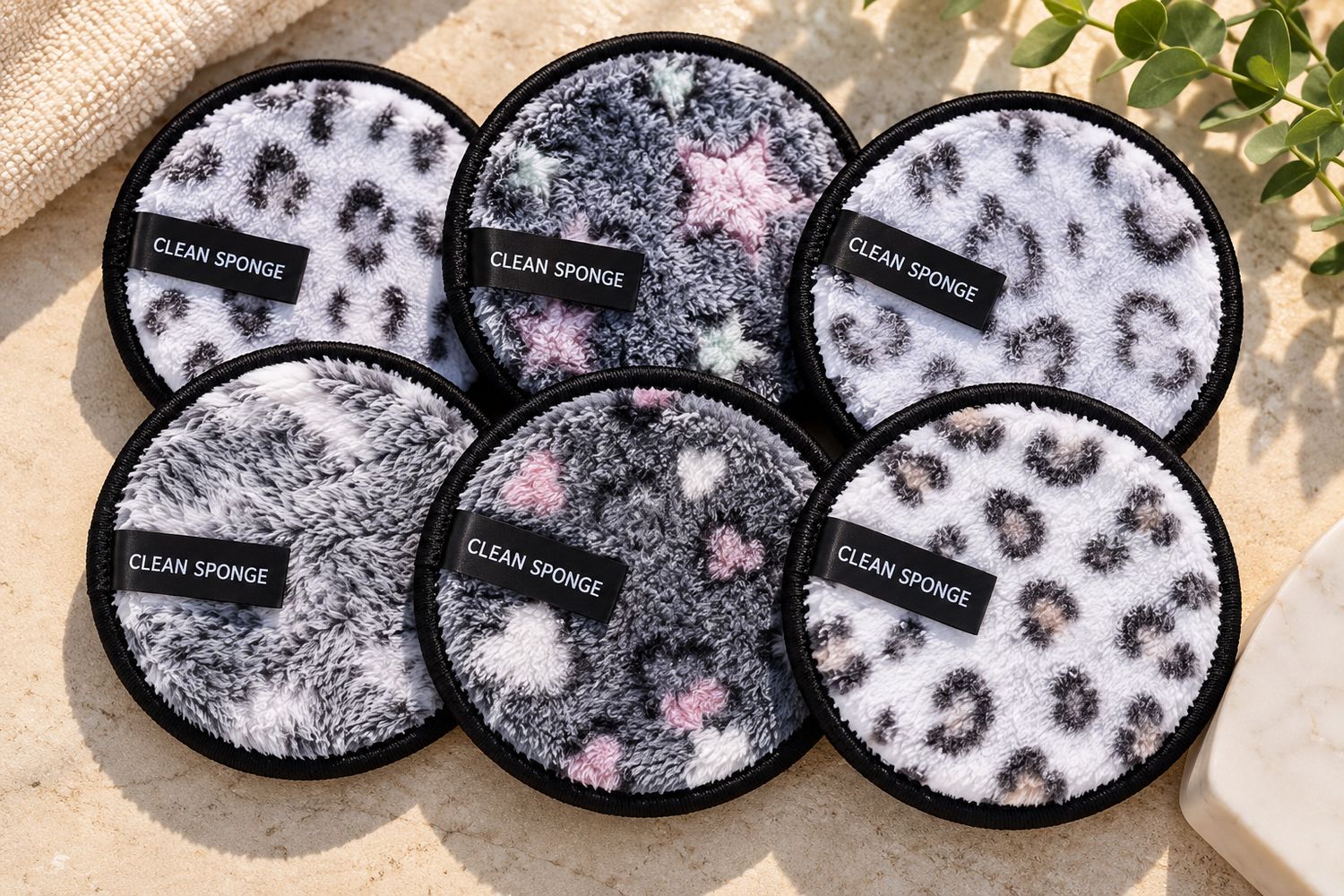 Herbruikbare Make-up Reinigingspads – Set van 6 | Superzacht &amp; Wasbaar