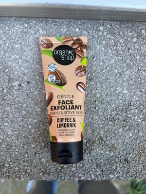 Organic Shop Gentle Face Exfoliant Coffee &amp; Limonnik – Zachte Gezichtsscrub