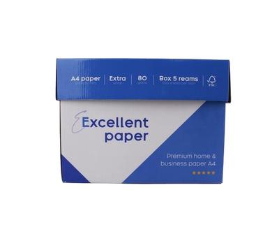PALLET Kopiepapier Excellent A4 80gr 50x5x500vel
