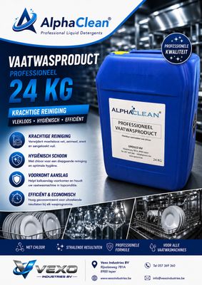 Professioneel Vaatwasproduct ALPHACLEAN® Met Chloor 24kg