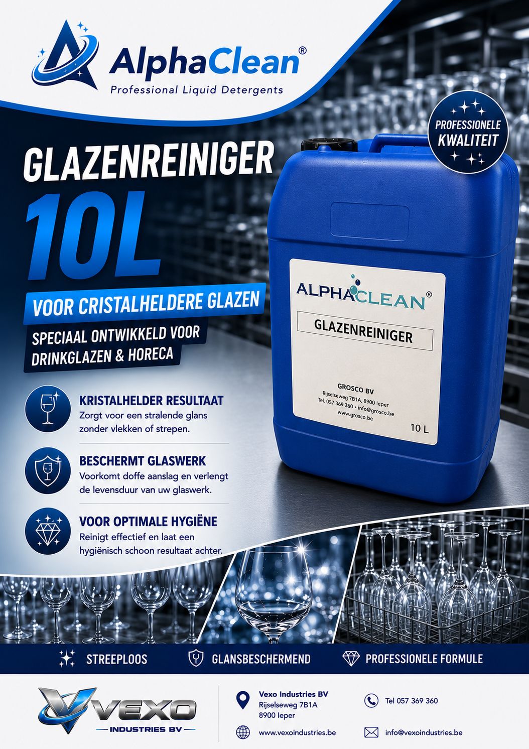 Glazenreiniger ALPHACLEAN® 10L