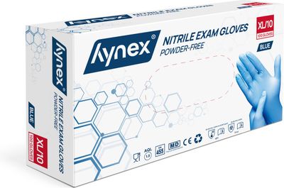 Nitril Handschoen Blauw Extra Large 10 x 100st​