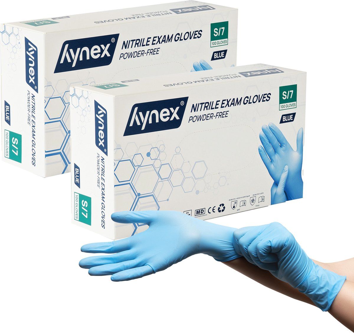 Nitril Handschoen Blauw Small 10 x 100st