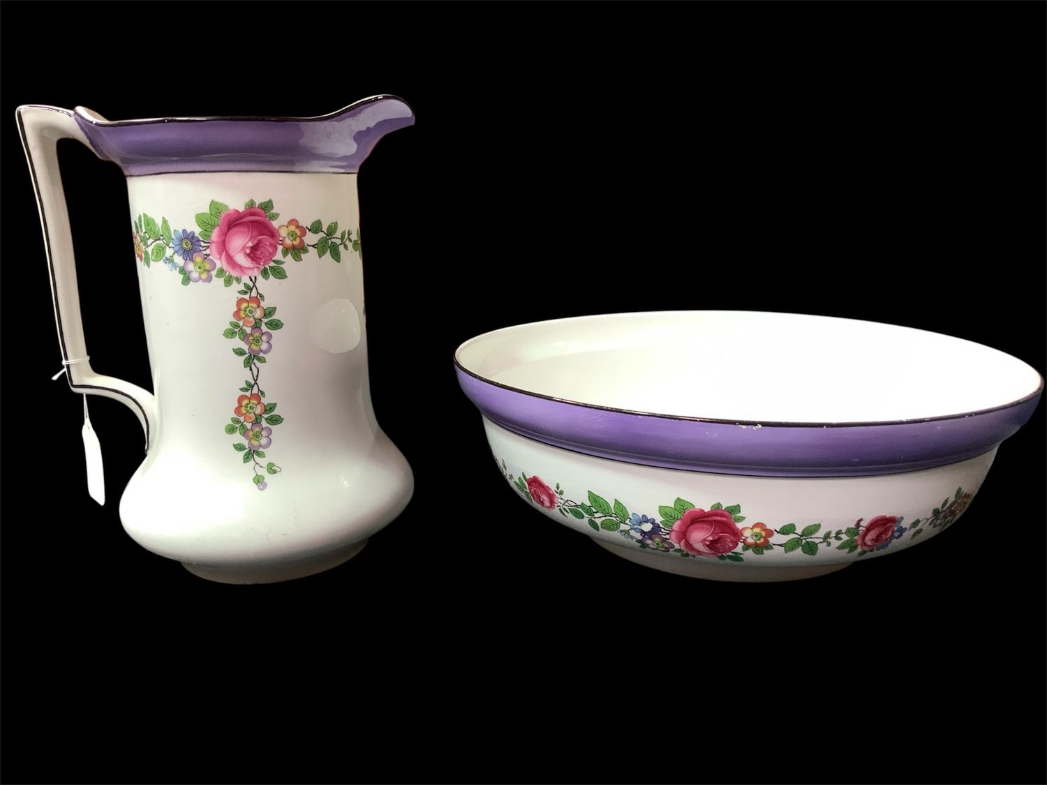 VINTAGE BEDSIDE BOWL AND JUG