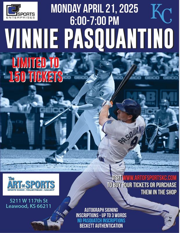 Vinnie Pasquantino Autograph Signing (any item signed)