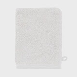 Serviettes en coton biologique, Taille: Gant de toilette, Couleur: Blanc