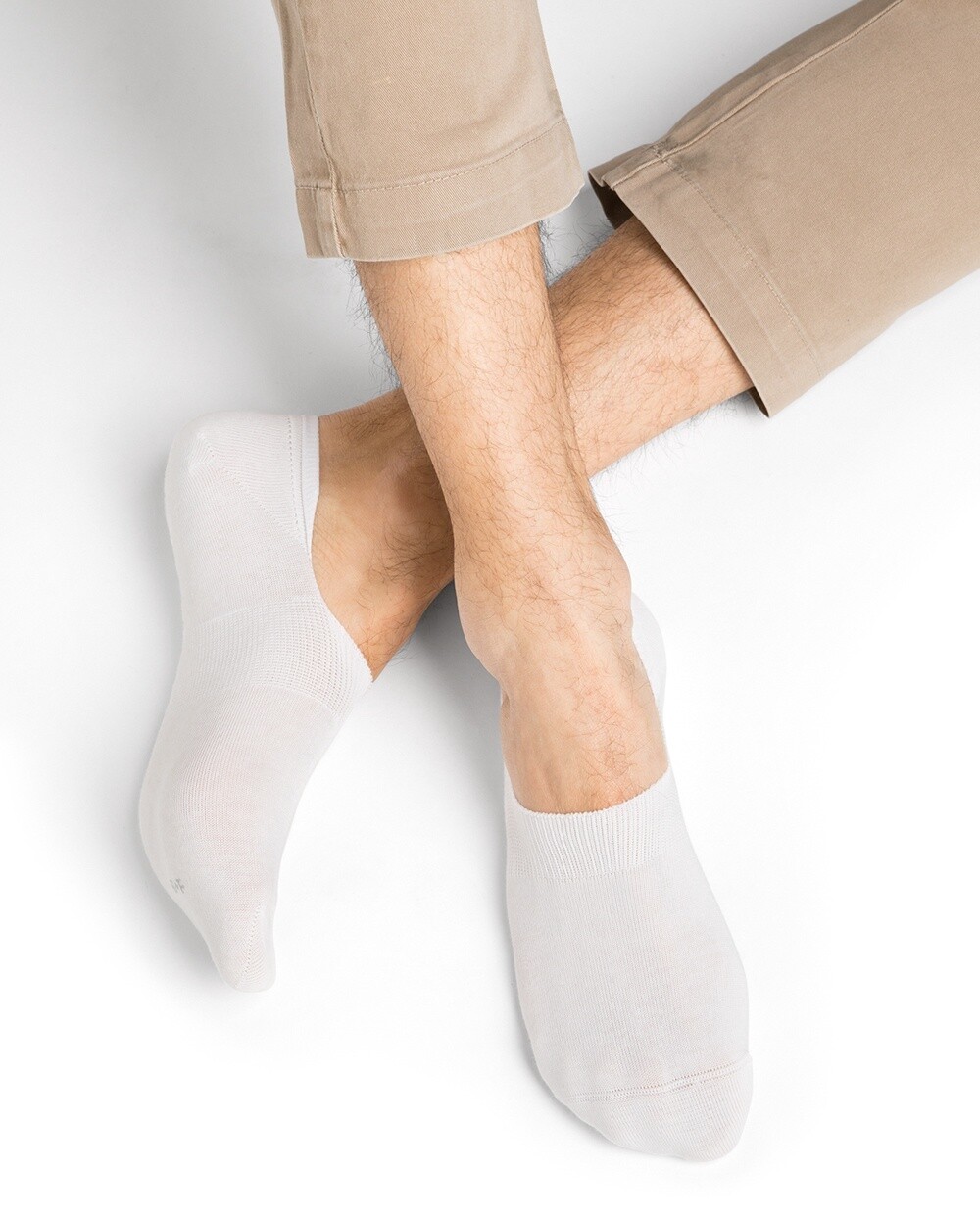 Duo chaussettes invisbles (H) (2 couleurs), Couleur: Blanc, Taille: 39/42 - 5/8 1/2