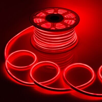 LED Strip 50 meter Neon - Waterdicht - Dubbelzijdig- Rood