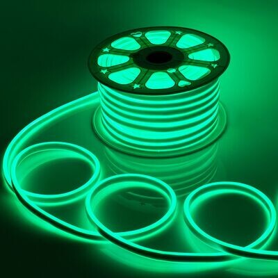 LED Strip 50 meter Neon - Waterdicht - Dubbelzijdig - Groen