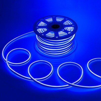 LED Strip 50 meter Neon - Waterdicht - Dubbelzijdig - Blauw