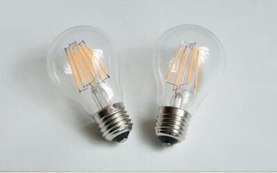 5 x Filamentlamp A60 - LED - 6W - 2700K - E27 - Dimbaar