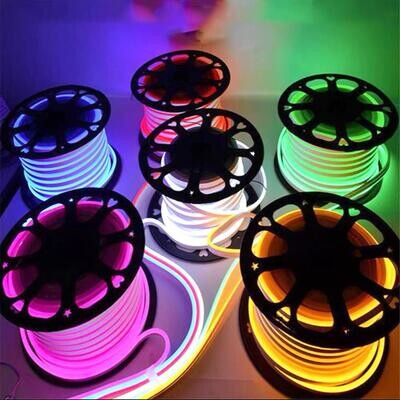 50 meter RGB neon LED strip - Meerkleurig - Bluetooth - Waterdicht