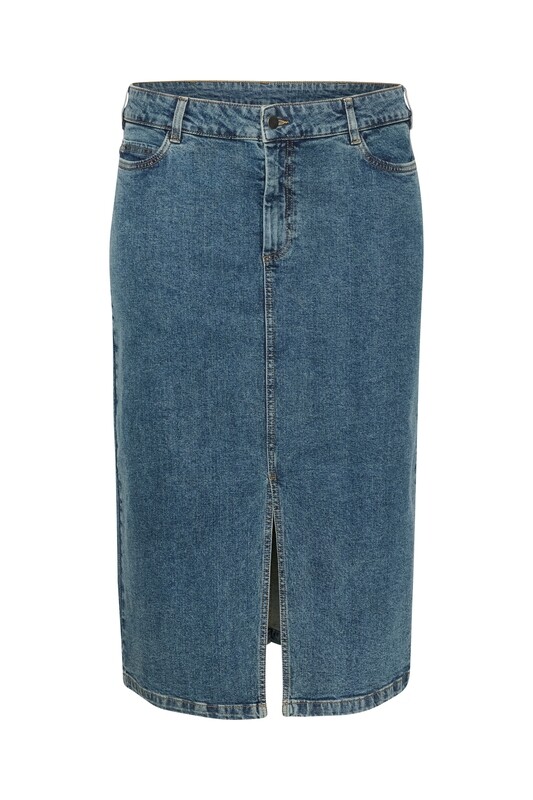 JEANS ROK KAFFE CURVE