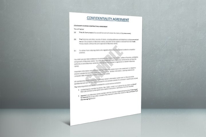 Confidentiality Agreement (2 pages)