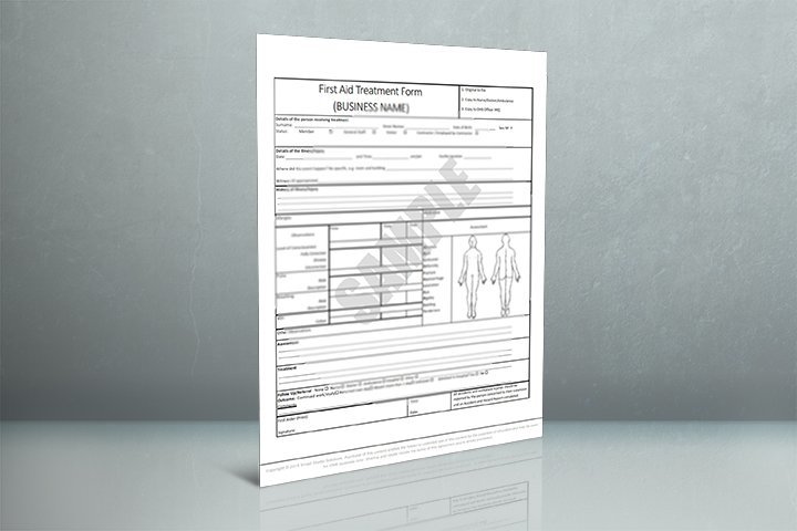 First Aid Treatment Form