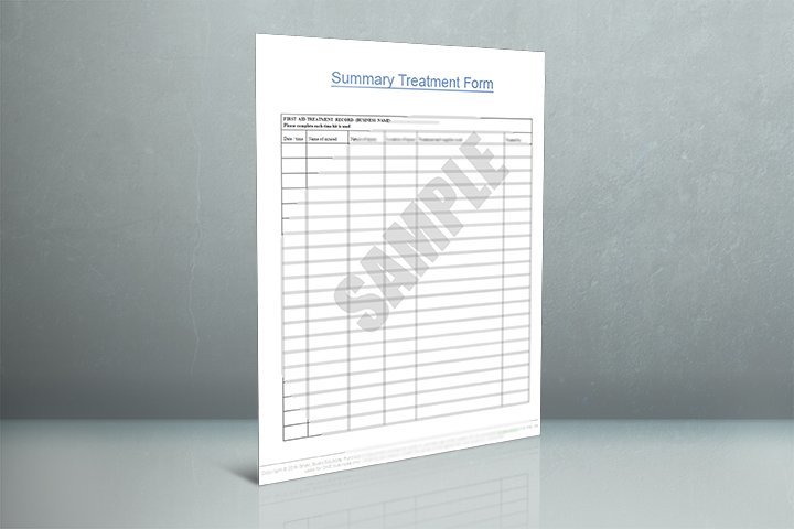 Summary Treatment Form
