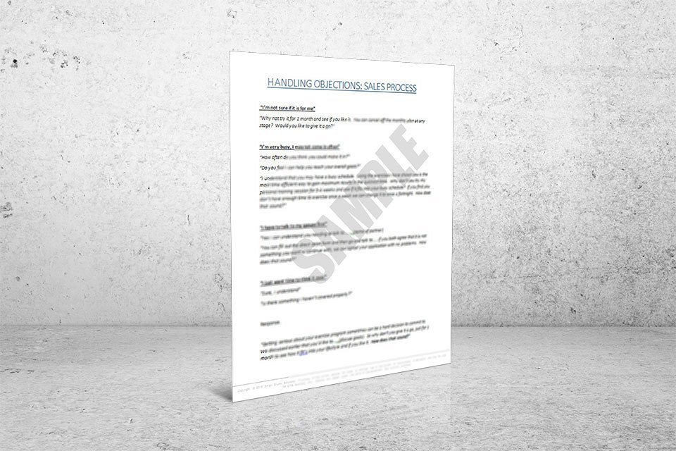 Handling Objections In The Sales Process (6 pages)
