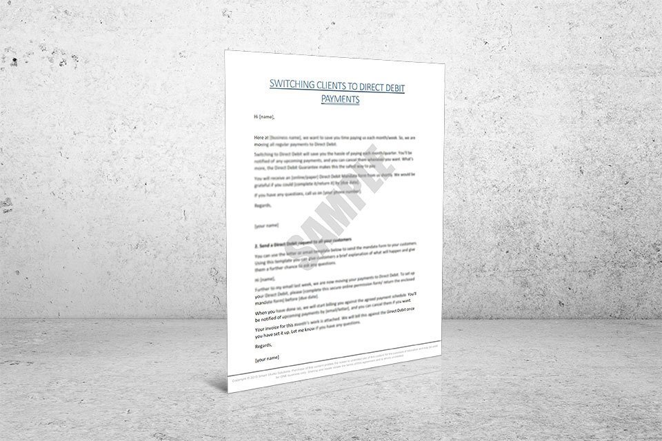 Switching Clients to Direct Debit (3 pages)