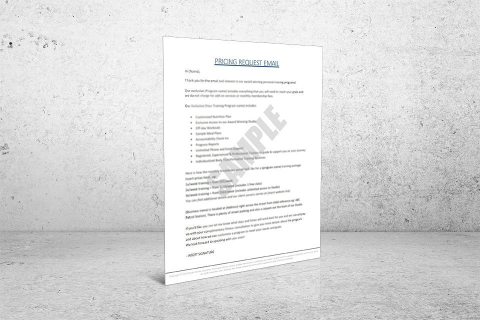 Pricing Request Communication