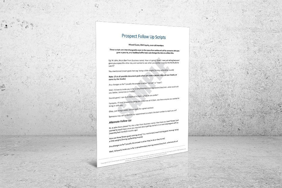 Prospects Follow Up Scripts (4 pages)