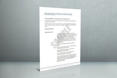 Group Exercise Contract (4 pages)