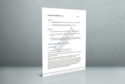 Contractors Agreement (15 pages)