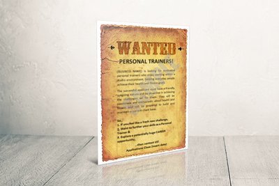 Job Advertisement 'Wanted' Poster