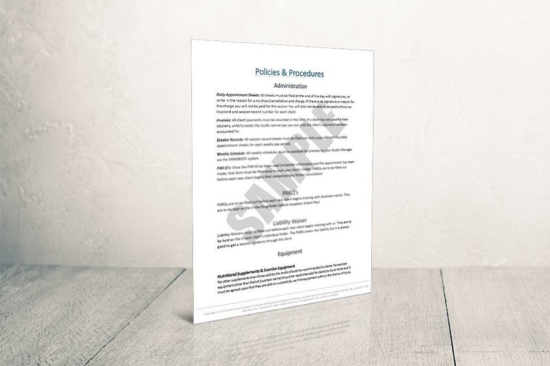 Policies & Procedures (6 pages)
