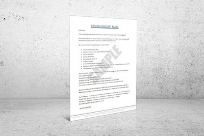 Pricing Request Communication
