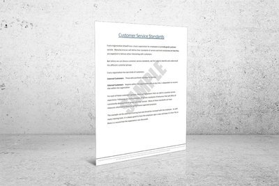 Customer Service Standards (3 pages)