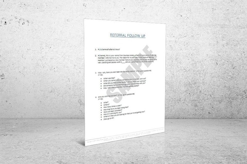 Referral Follow Up