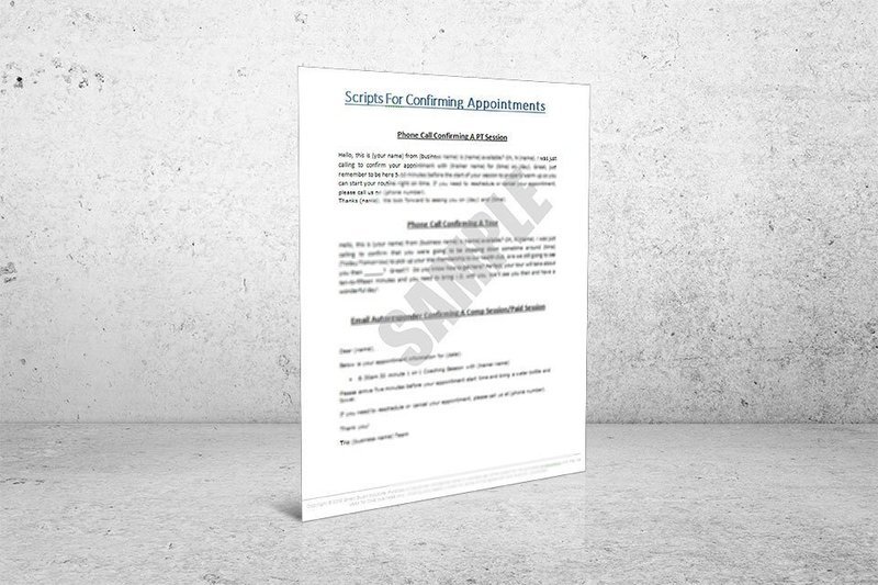 Scripts for Confirming Appointments