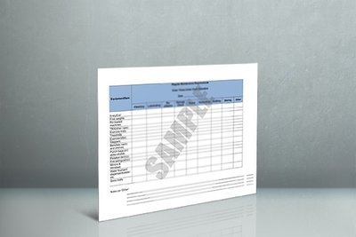 Equipment Maintenance Checklist