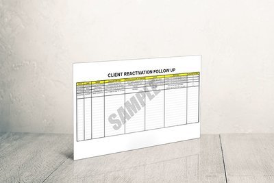 Client Reactivation Worksheet Template