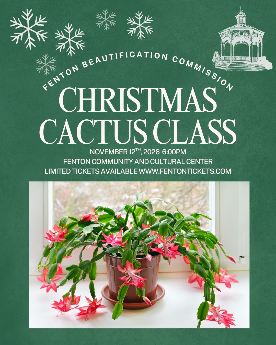 Beautification Commission Christmas Cactus Class Beautification Commission Christmas Cactus Class
