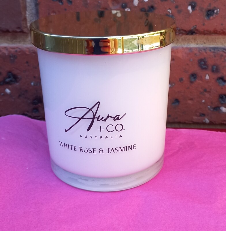 White Rose and Jasmine Candle