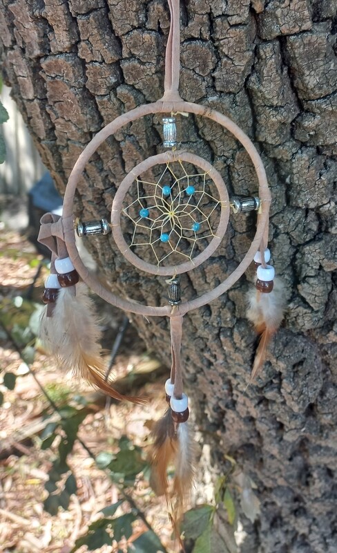Dream Catcher Beige 10cm ring