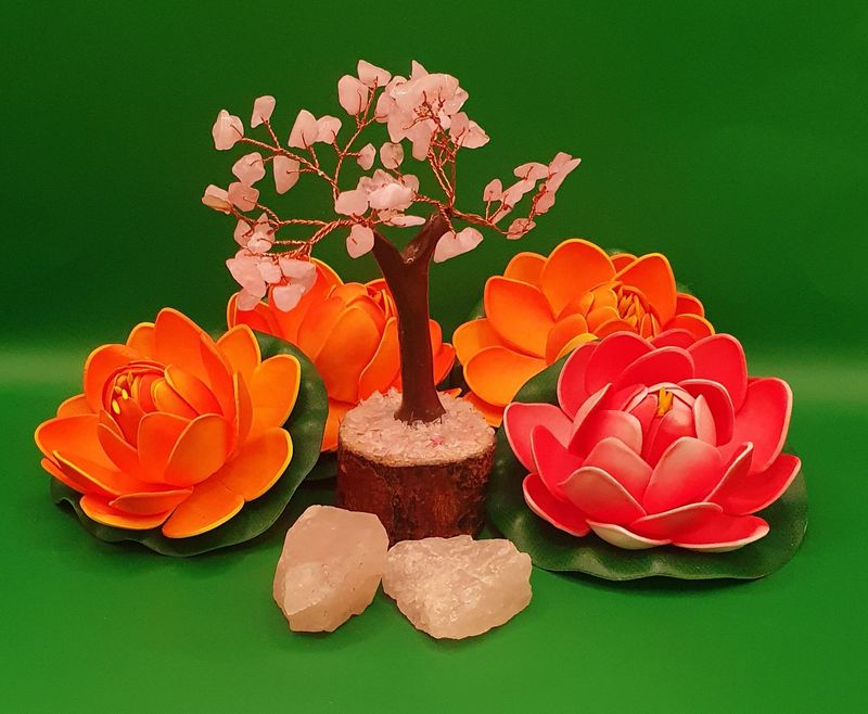 Rose Quartz Gem Tree