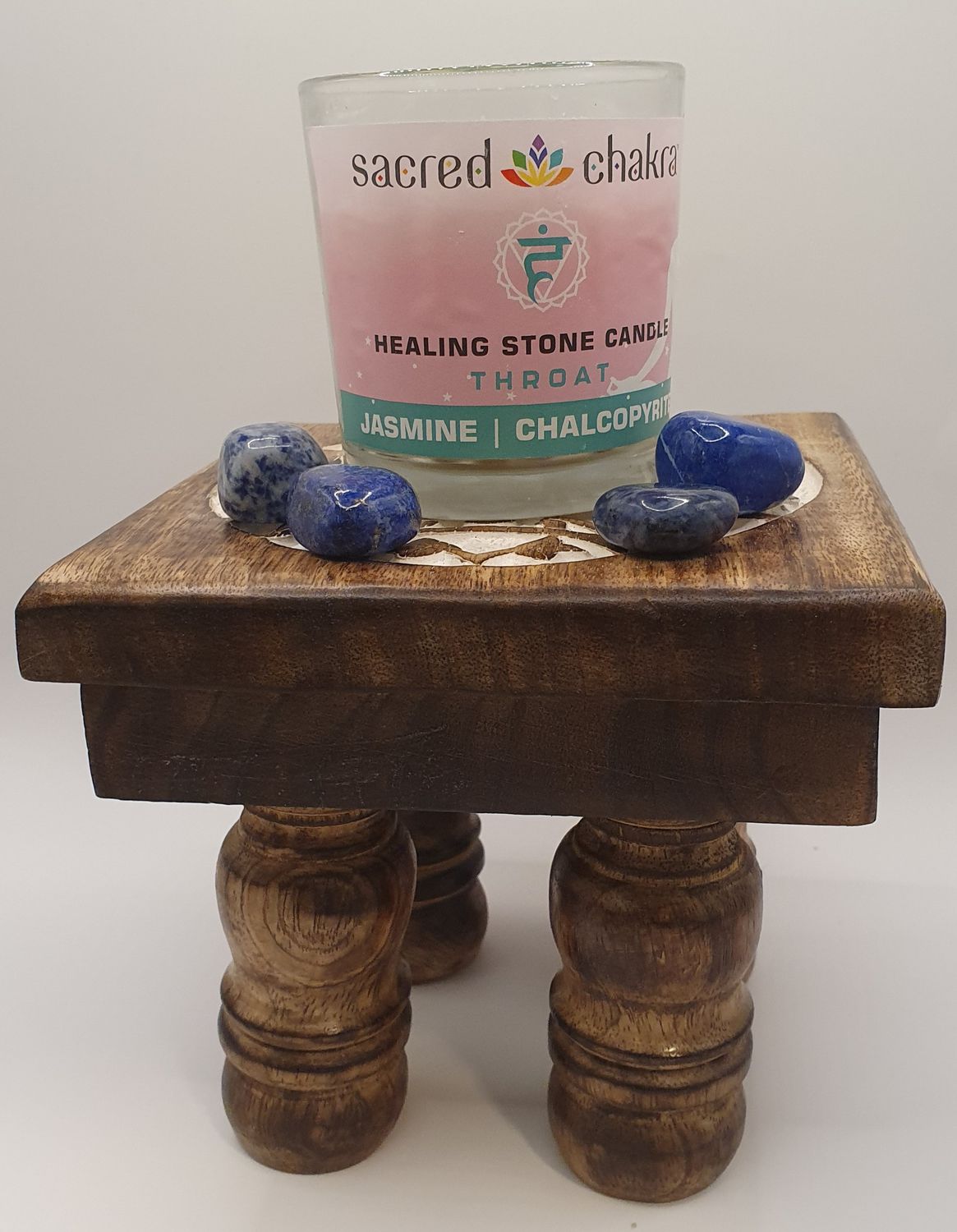 Throat Chakra Healing Candle