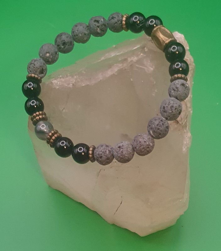 Lava stone bracelet.