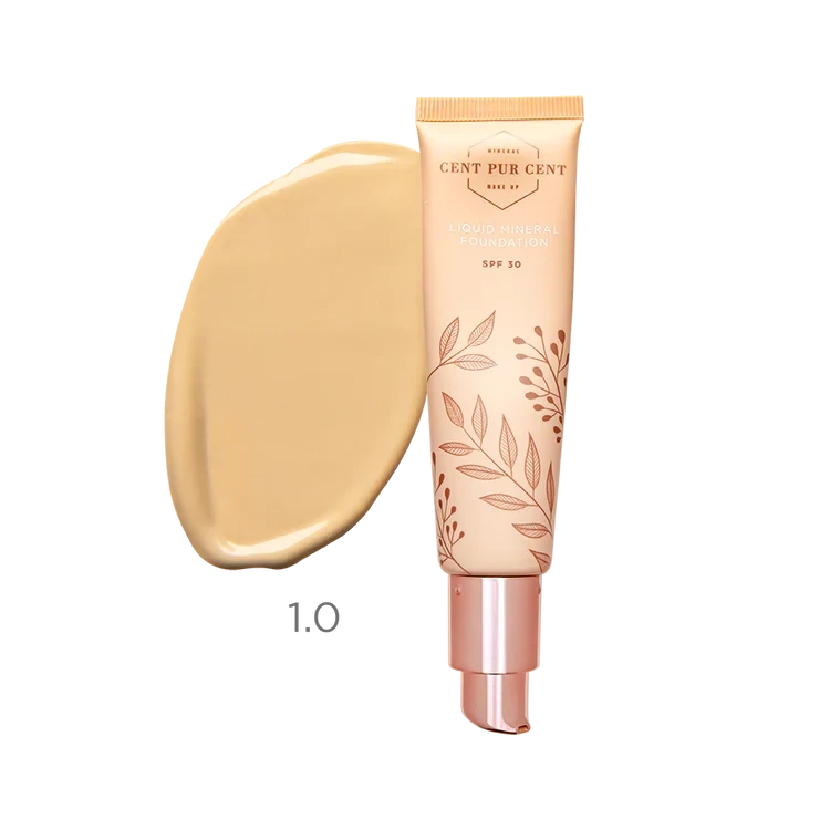 Cent Pur Cent Liquid Mineral Foundation 1.0