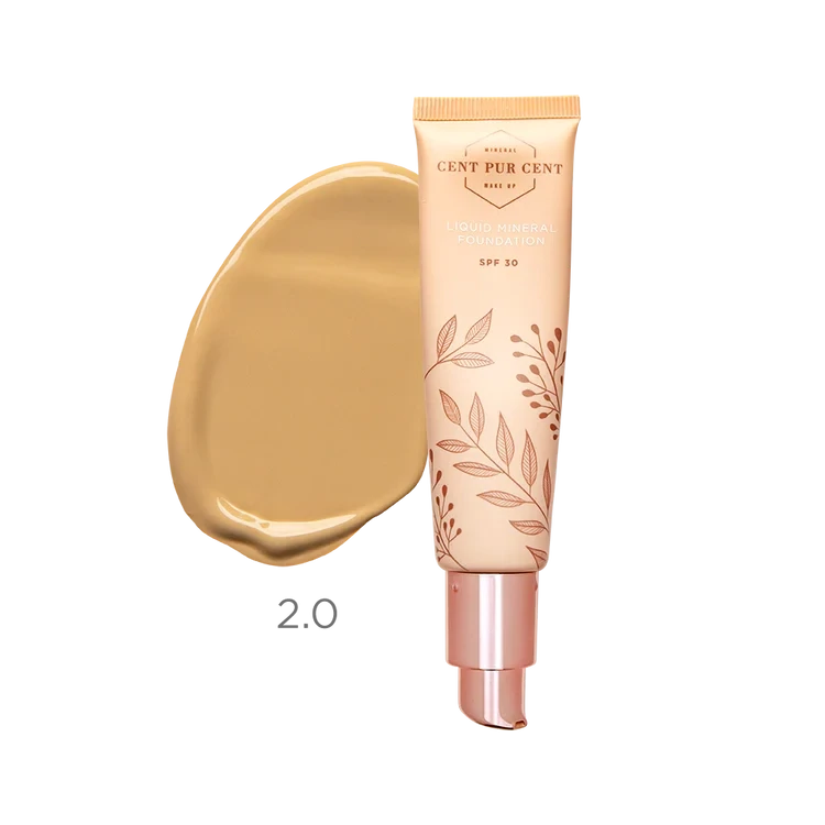 Cent Pur Cent Liquid Mineral Foundation 2.0