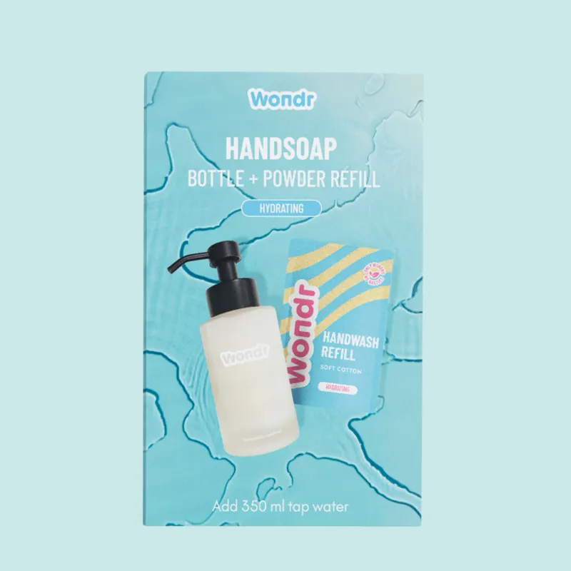 WONDR Handsoap Bottle + Refill Soft Cotton